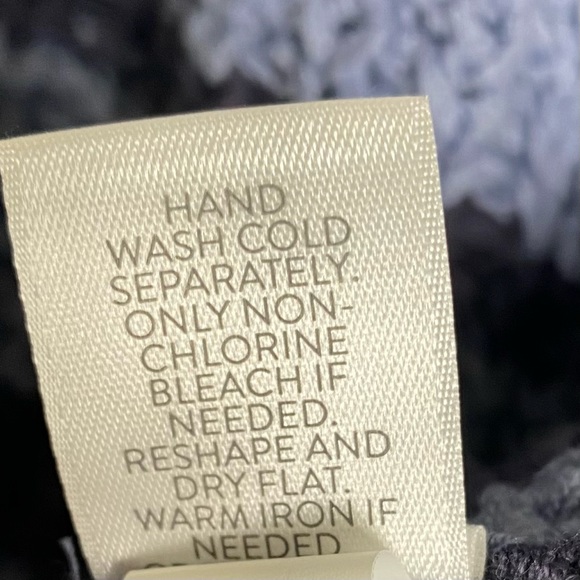 J Jill Sweater Womens Small Blue Black Tiger Stipes Elegant Classic Warm Comfy - Picture 6 of 8